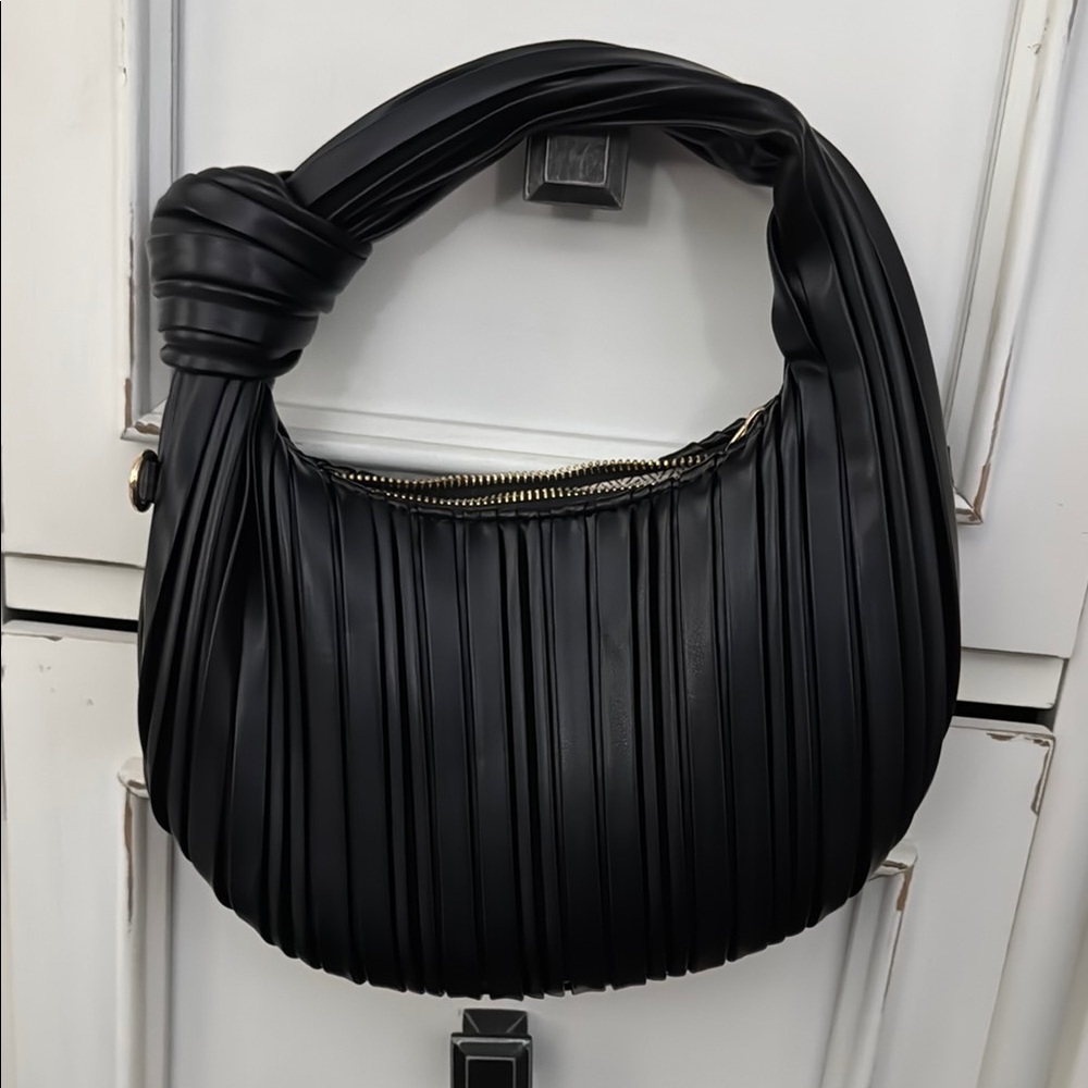 Black Pleated Mini Bag